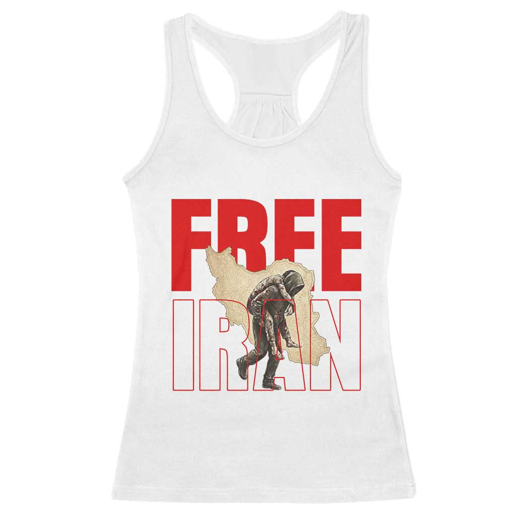Free Iran Racerback Tank Top Iranian Freedom Memorial Hamid Mahdavi Tribute