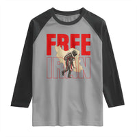 Free Iran Raglan Shirt Iranian Freedom Memorial Hamid Mahdavi Tribute