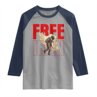 Free Iran Raglan Shirt Iranian Freedom Memorial Hamid Mahdavi Tribute