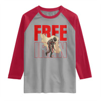 Free Iran Raglan Shirt Iranian Freedom Memorial Hamid Mahdavi Tribute