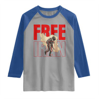 Free Iran Raglan Shirt Iranian Freedom Memorial Hamid Mahdavi Tribute