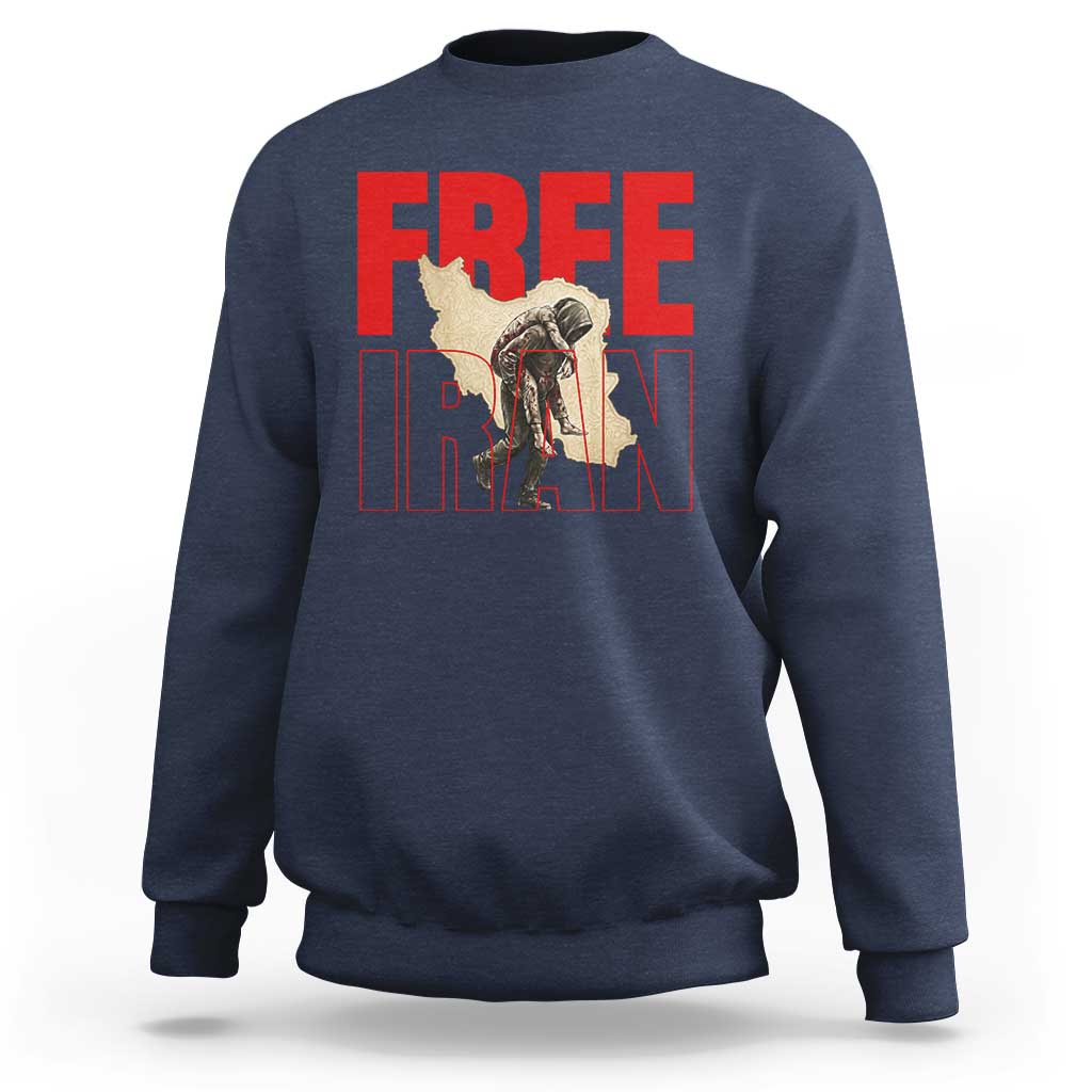 Free Iran Sweatshirt Iranian Freedom Memorial Hamid Mahdavi Tribute