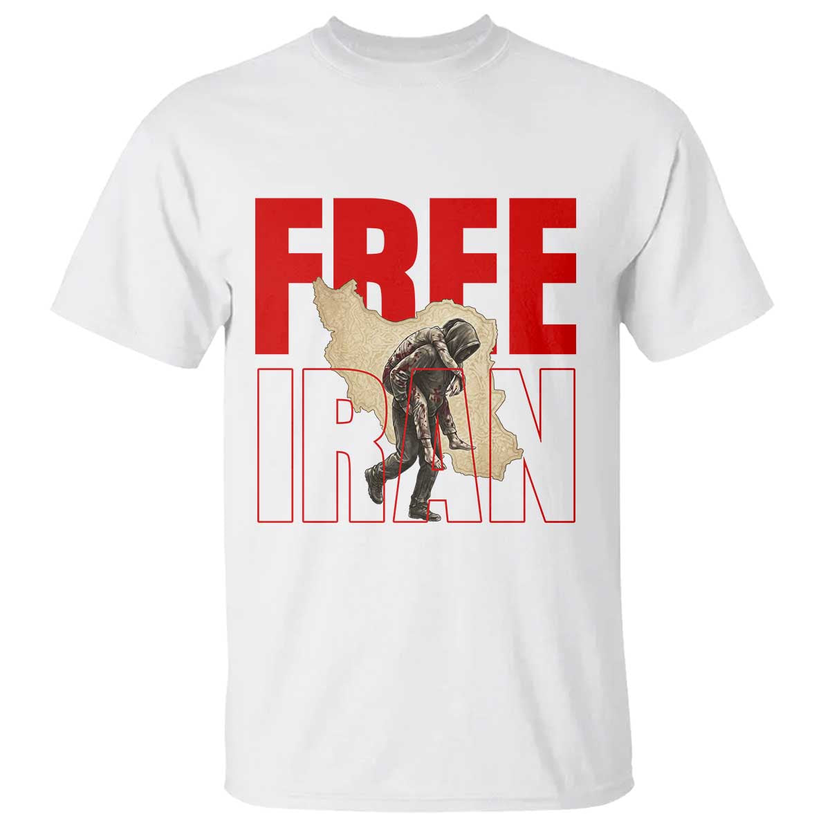 Free Iran T Shirt Iranian Freedom Memorial Hamid Mahdavi Tribute