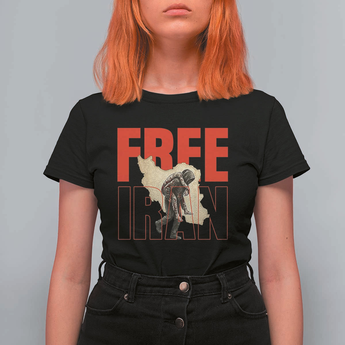 Free Iran T Shirt For Women Iranian Freedom Memorial Hamid Mahdavi Tribute