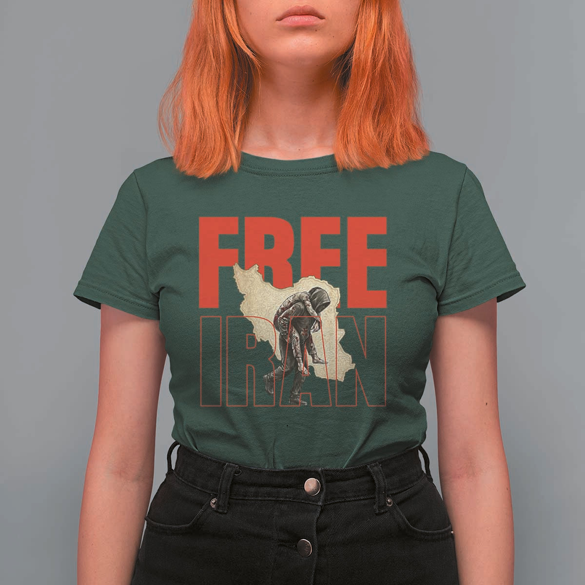 Free Iran T Shirt For Women Iranian Freedom Memorial Hamid Mahdavi Tribute
