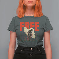 Free Iran T Shirt For Women Iranian Freedom Memorial Hamid Mahdavi Tribute