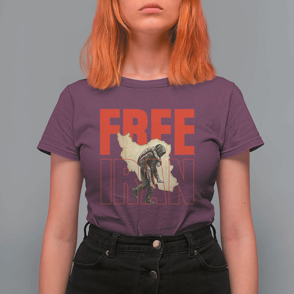 Free Iran T Shirt For Women Iranian Freedom Memorial Hamid Mahdavi Tribute