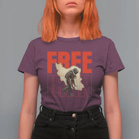 Free Iran T Shirt For Women Iranian Freedom Memorial Hamid Mahdavi Tribute