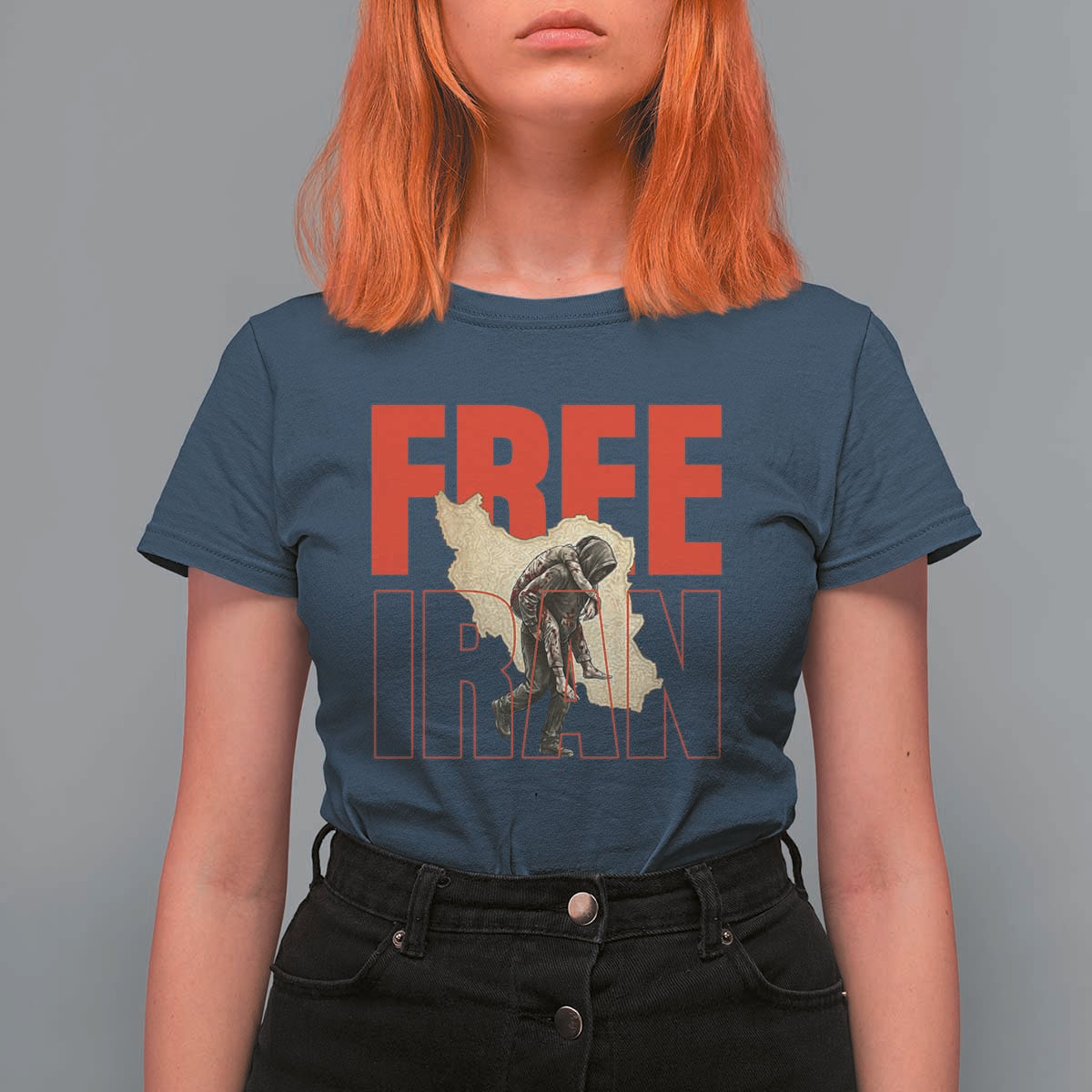 Free Iran T Shirt For Women Iranian Freedom Memorial Hamid Mahdavi Tribute
