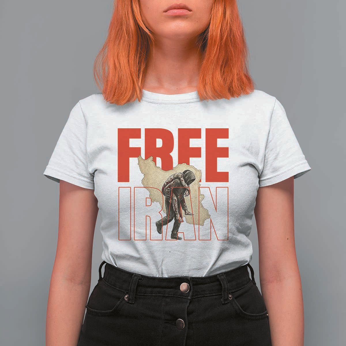 Free Iran T Shirt For Women Iranian Freedom Memorial Hamid Mahdavi Tribute