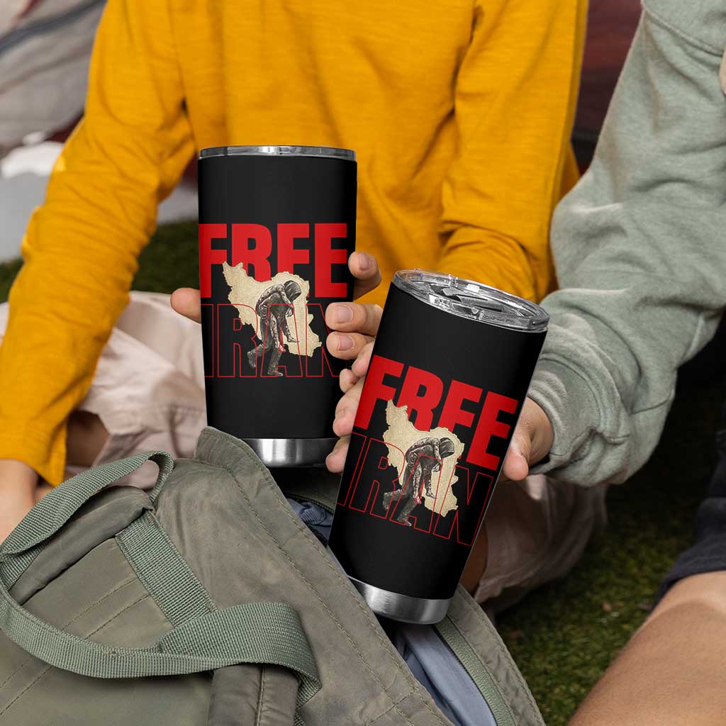 Free Iran Tumbler Cup Iranian Freedom Memorial Hamid Mahdavi Tribute