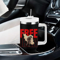 Free Iran Tumbler With Handle Iranian Freedom Memorial Hamid Mahdavi Tribute
