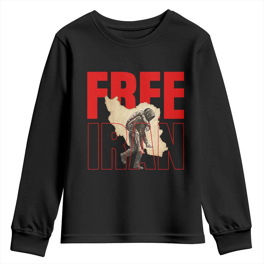 Free Iran Youth Sweatshirt Iranian Freedom Memorial Hamid Mahdavi Tribute