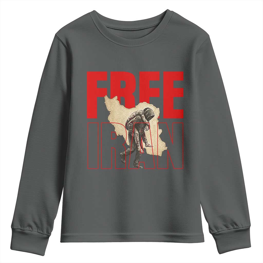 Free Iran Youth Sweatshirt Iranian Freedom Memorial Hamid Mahdavi Tribute