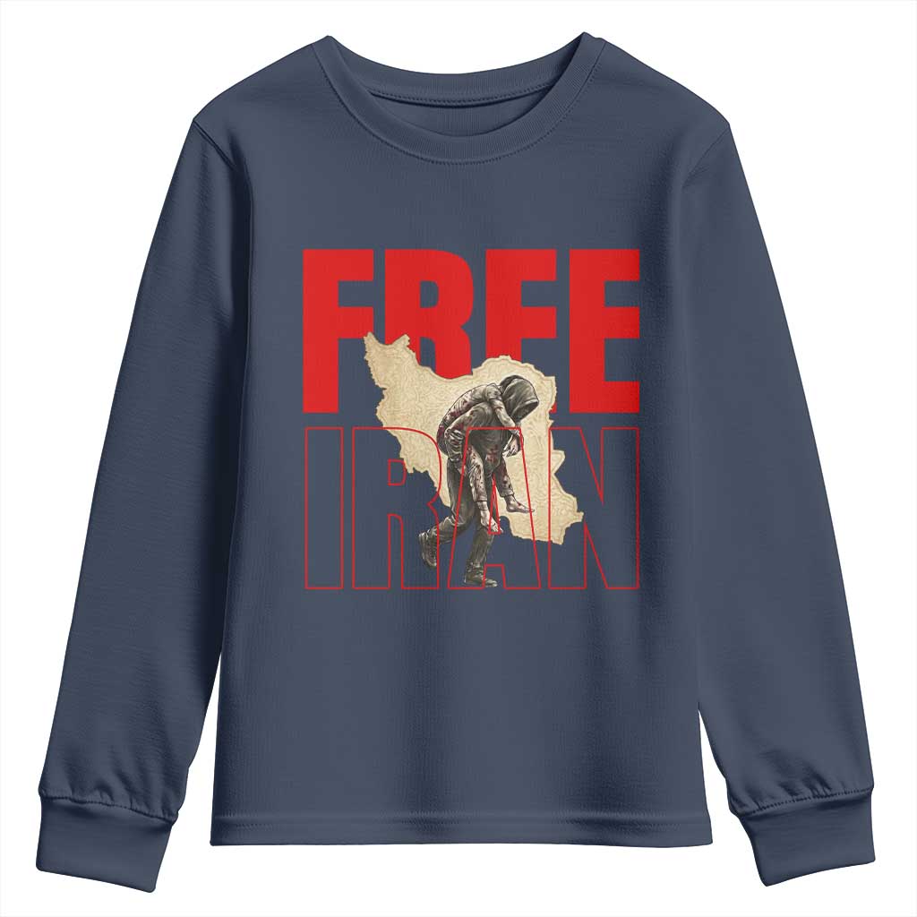 Free Iran Youth Sweatshirt Iranian Freedom Memorial Hamid Mahdavi Tribute