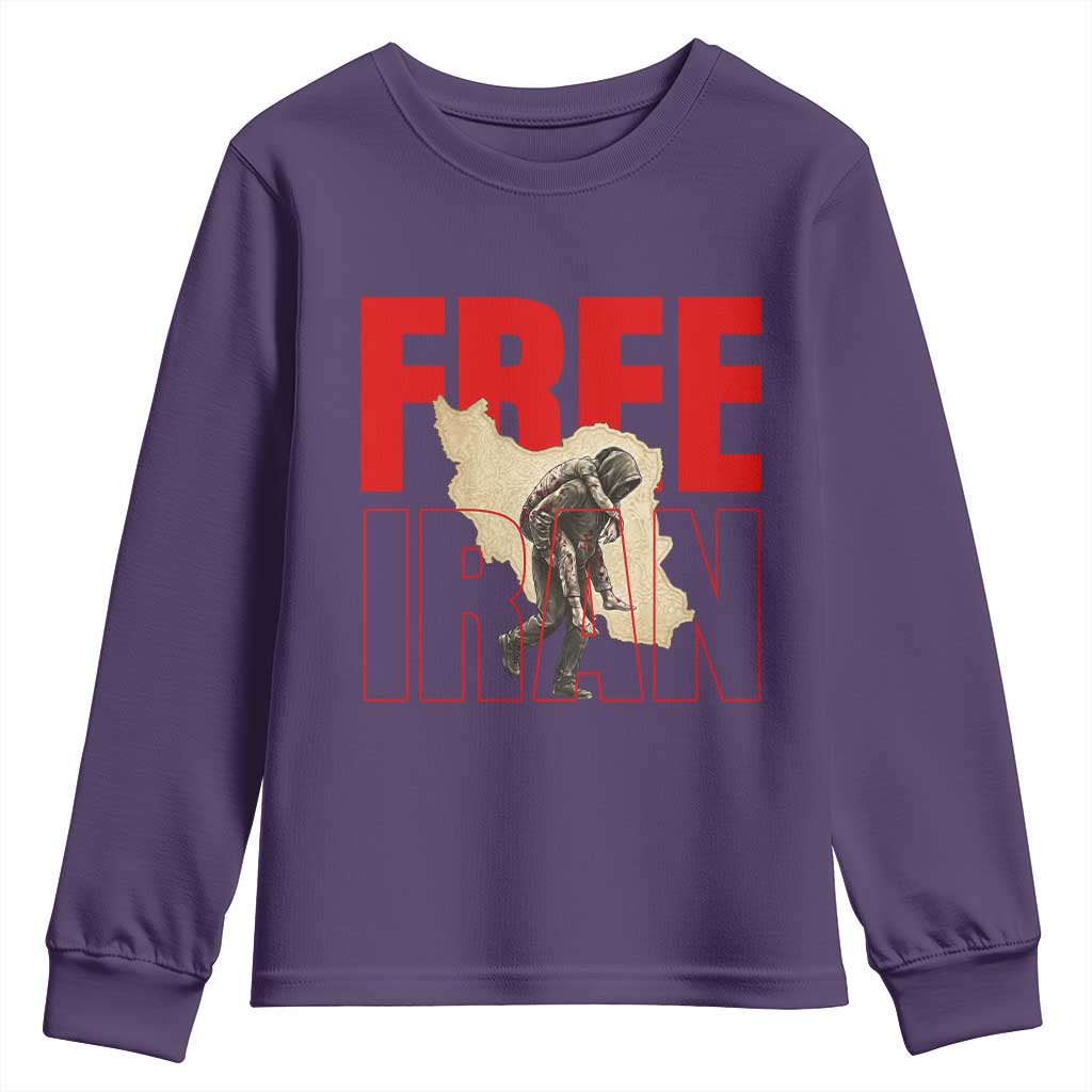 Free Iran Youth Sweatshirt Iranian Freedom Memorial Hamid Mahdavi Tribute