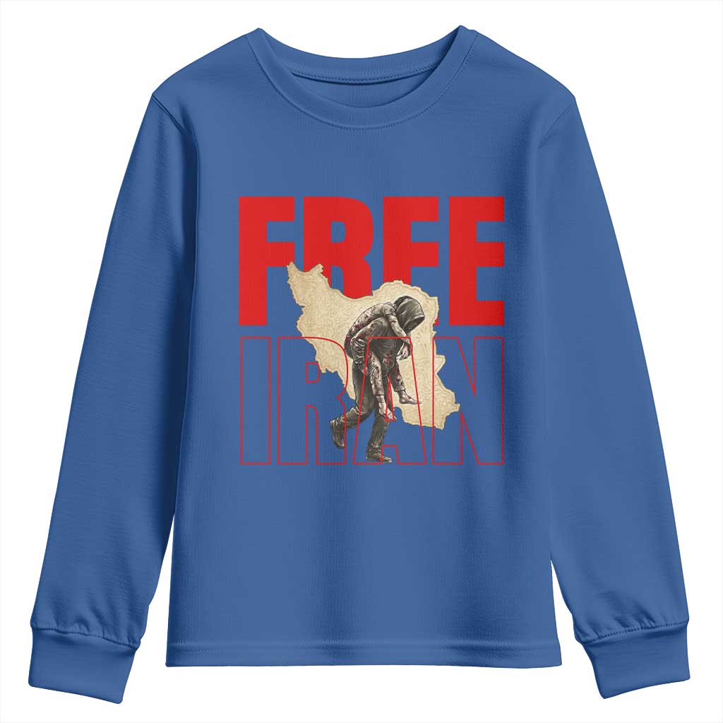 Free Iran Youth Sweatshirt Iranian Freedom Memorial Hamid Mahdavi Tribute