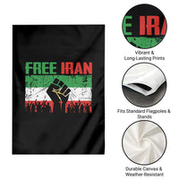 Free Iran Flag Garden Flag Support Iranian Freedom No War