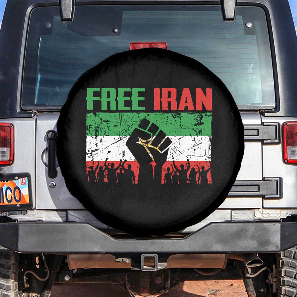 Free Iran Flag Spare Tire Cover Support Iranian Freedom No War