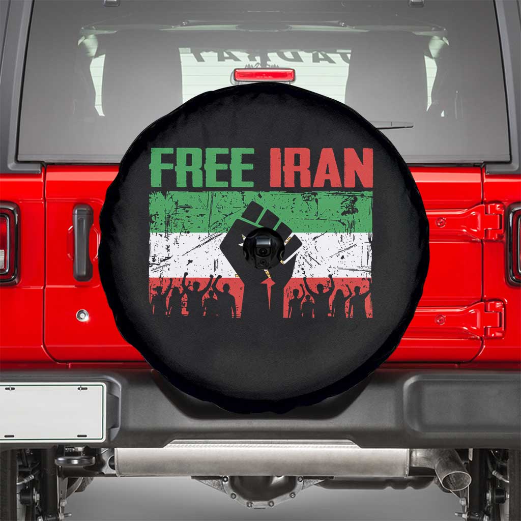Free Iran Flag Spare Tire Cover Support Iranian Freedom No War