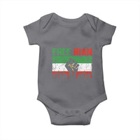Free Iran Flag Baby Onesie Support Iranian Freedom No War