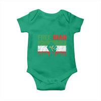 Free Iran Flag Baby Onesie Support Iranian Freedom No War