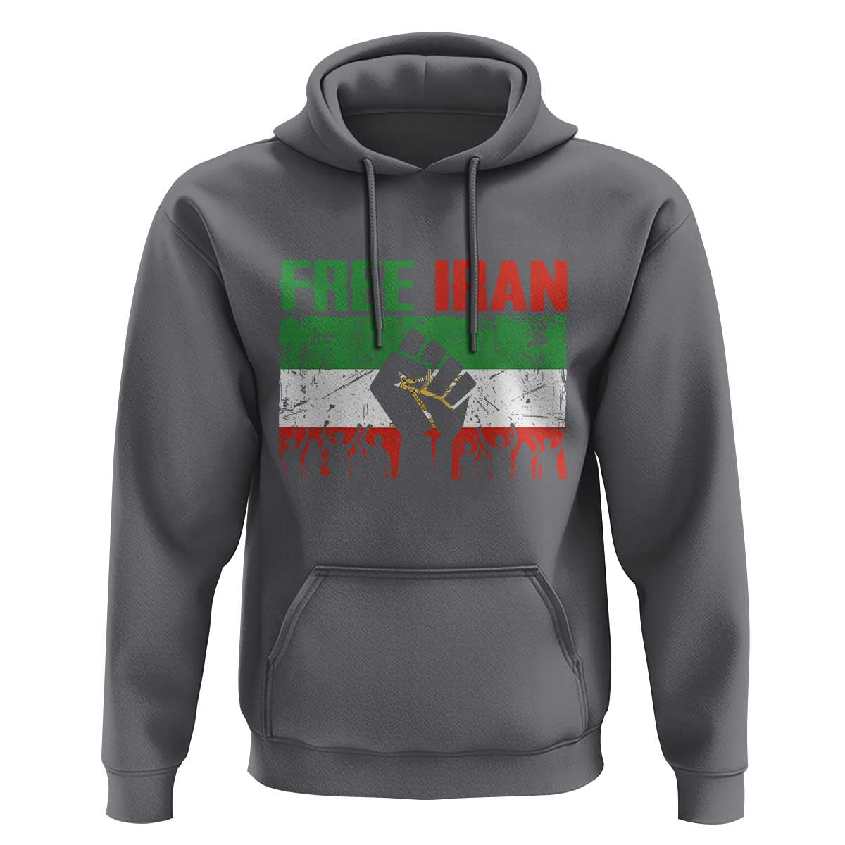 Free Iran Flag Hoodie Support Iranian Freedom No War