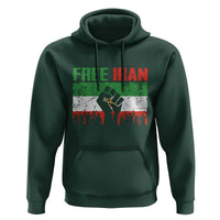 Free Iran Flag Hoodie Support Iranian Freedom No War