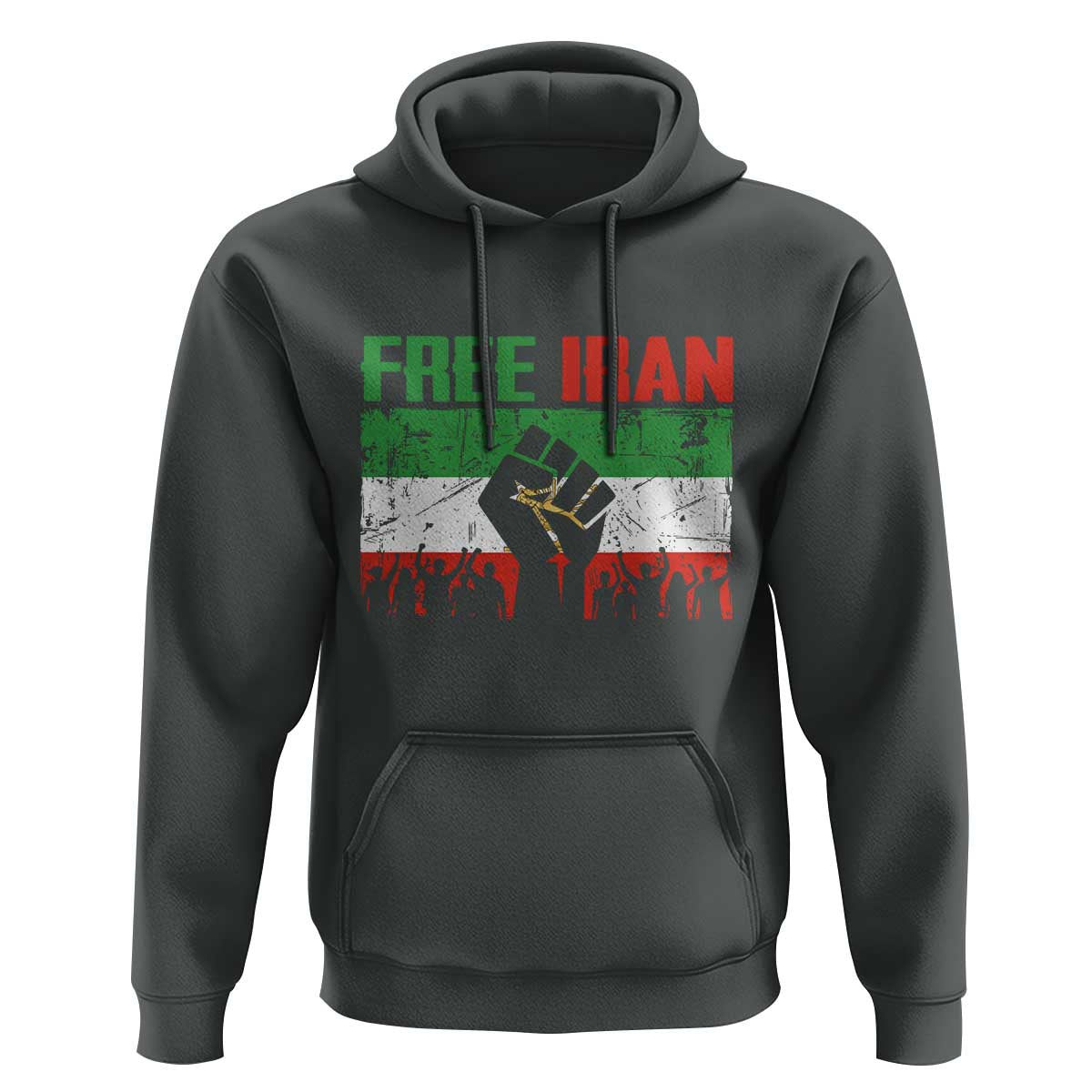 Free Iran Flag Hoodie Support Iranian Freedom No War