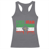 Free Iran Flag Racerback Tank Top Support Iranian Freedom No War