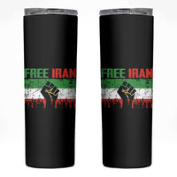 Free Iran Flag Skinny Tumbler Support Iranian Freedom No War