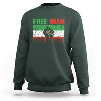 Free Iran Flag Sweatshirt Support Iranian Freedom No War