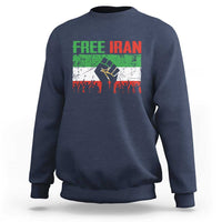 Free Iran Flag Sweatshirt Support Iranian Freedom No War