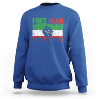 Free Iran Flag Sweatshirt Support Iranian Freedom No War