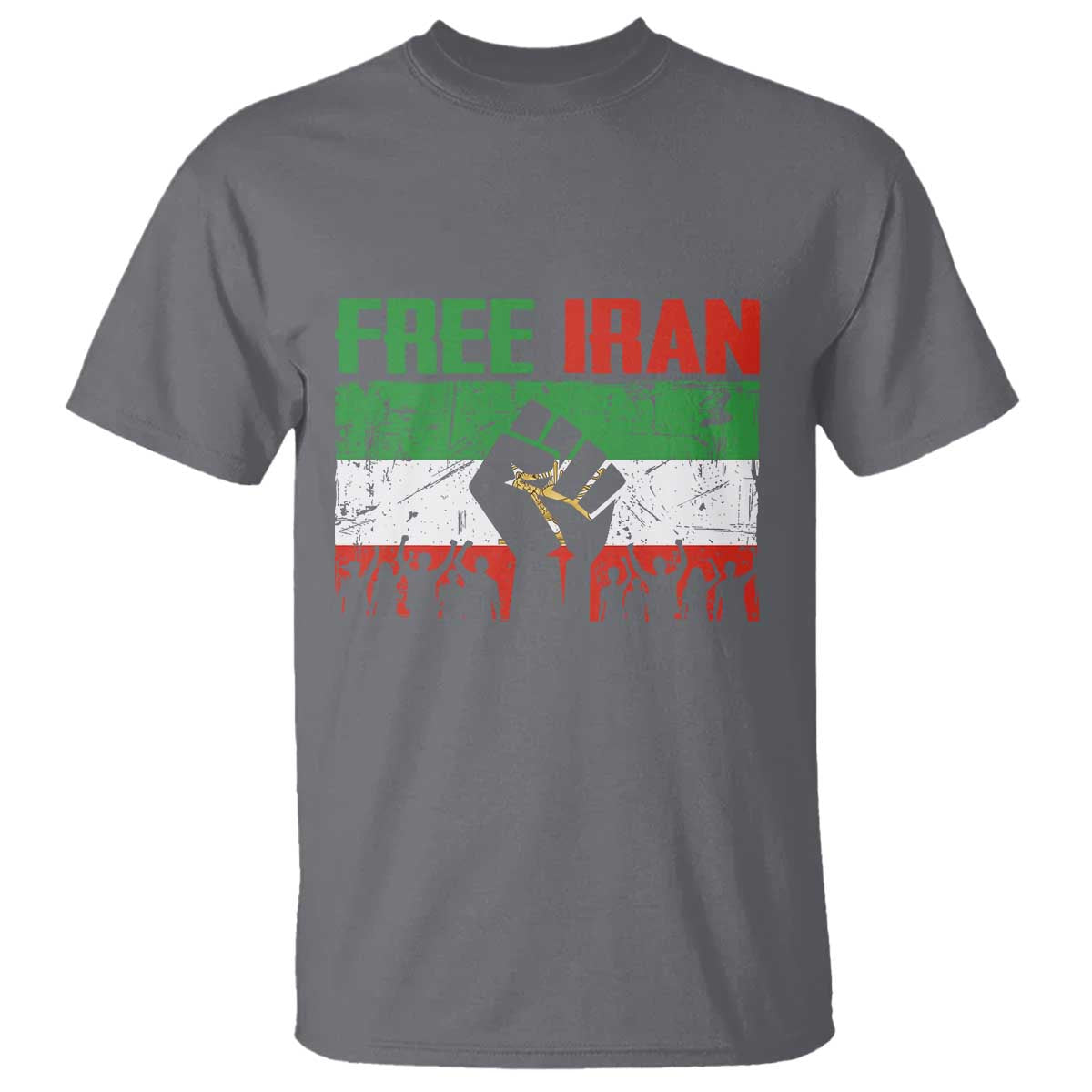 Free Iran Flag T Shirt Support Iranian Freedom No War