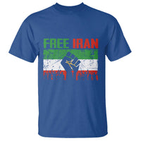 Free Iran Flag T Shirt Support Iranian Freedom No War