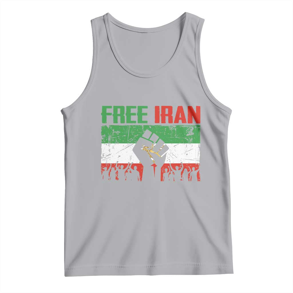 Free Iran Flag Tank Top Support Iranian Freedom No War