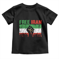 Free Iran Flag Toddler T Shirt Support Iranian Freedom No War