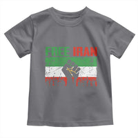 Free Iran Flag Toddler T Shirt Support Iranian Freedom No War