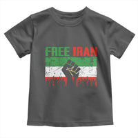 Free Iran Flag Toddler T Shirt Support Iranian Freedom No War
