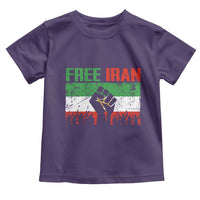 Free Iran Flag Toddler T Shirt Support Iranian Freedom No War