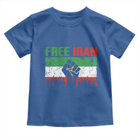 Free Iran Flag Toddler T Shirt Support Iranian Freedom No War