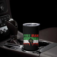 Free Iran Flag Tumbler Cup Support Iranian Freedom No War