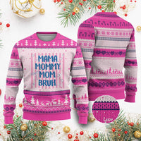 Mama Mommy Mom Bruh Ugly Christmas Sweater Funny Mom Life