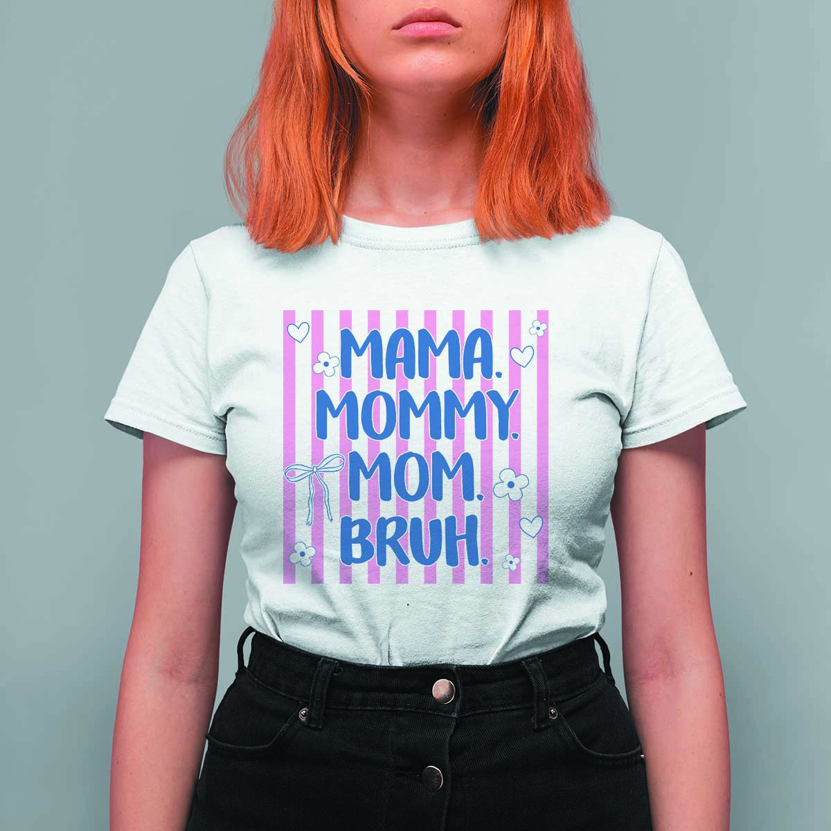 Mama Mommy Mom Bruh T Shirt For Women Funny Mom Life