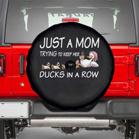Funny Duck Mom Spare Tire Cover Just A Mom Trying To Keep Her Ducks In A Row