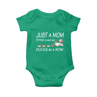 Funny Duck Mom Baby Onesie Just A Mom Trying To Keep Her Ducks In A Row