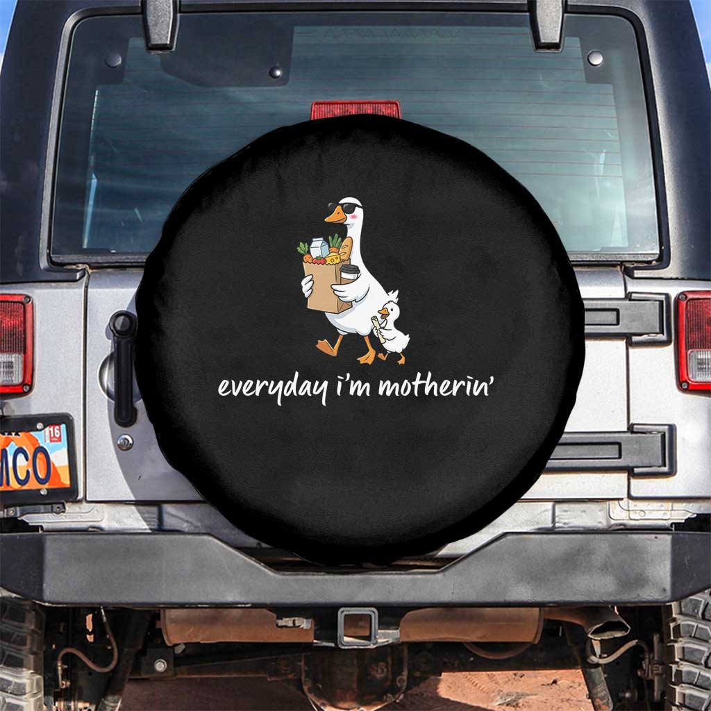Everyday I'm Motherin Spare Tire Cover Funny Goose Mom