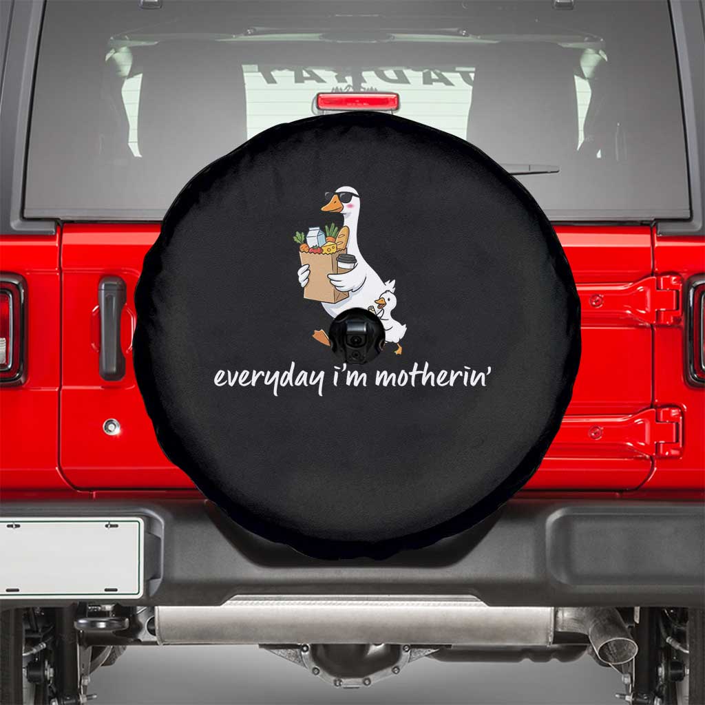 Everyday I'm Motherin Spare Tire Cover Funny Goose Mom