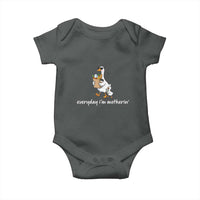 Everyday I'm Motherin Baby Onesie Funny Goose Mom
